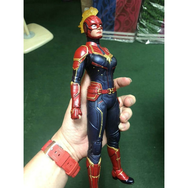 [Rẻ quá] Mô hình Captain MArvel nữ chính hãng empire toys tỉ lệ 1/6 cao khoang 30cm - Avengers