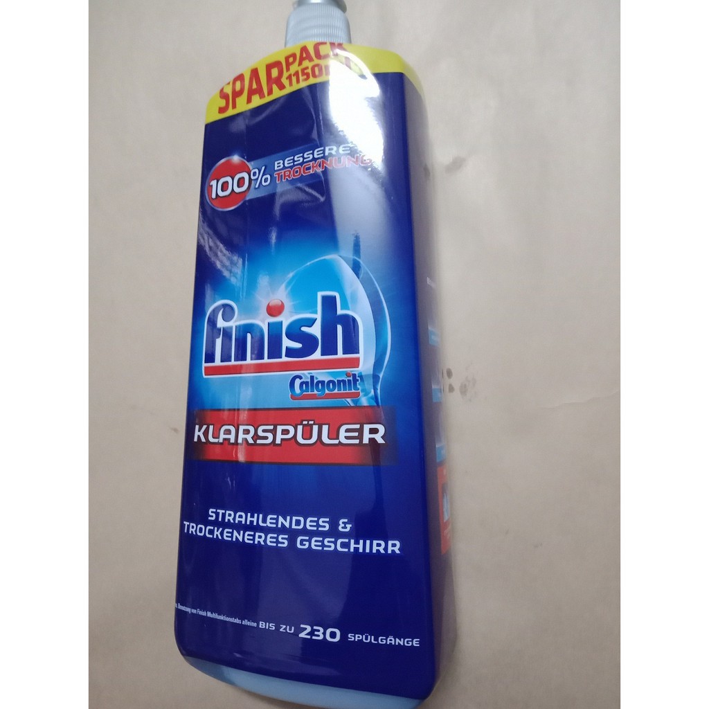 (Có sẵn ) Dầu bóng Finish 1150ml chuyên dùng cho máy rửa chén