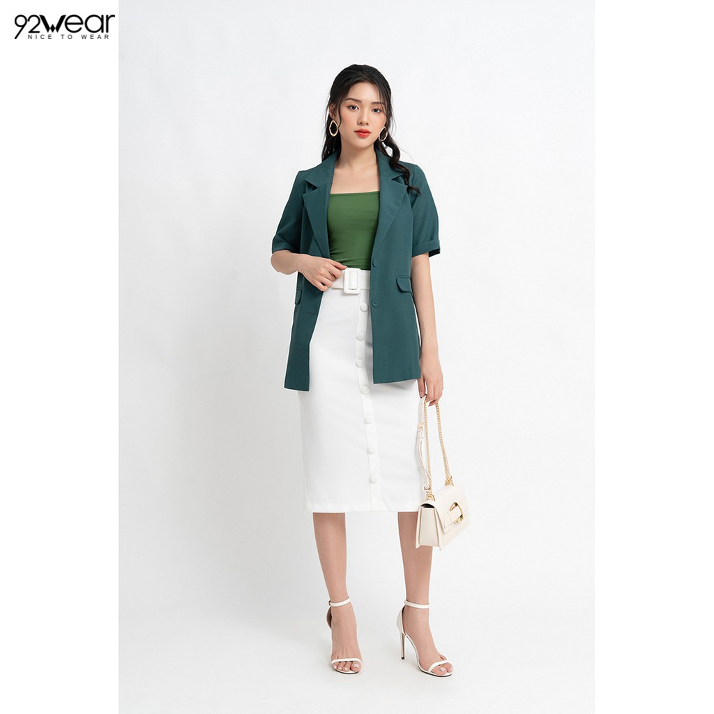 Áo sơ mi nữ công sở 92WEAR 3 MÀU, đủ size, cổ bẻ AOW1192 | BigBuy360 - bigbuy360.vn