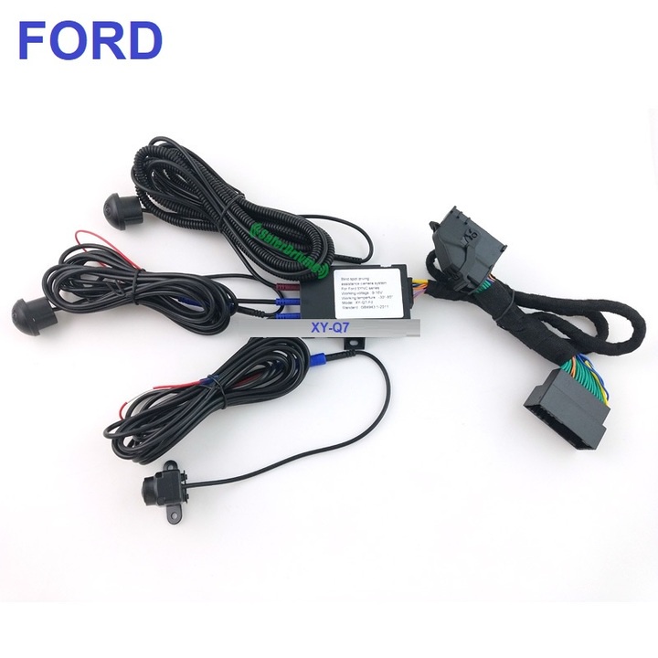 Bộ 3 camera tiến và cạp lề lắp cho màn hình Zin xe ô tô Toyota, Ford, Hyundai, Kia, Mazda, Honda