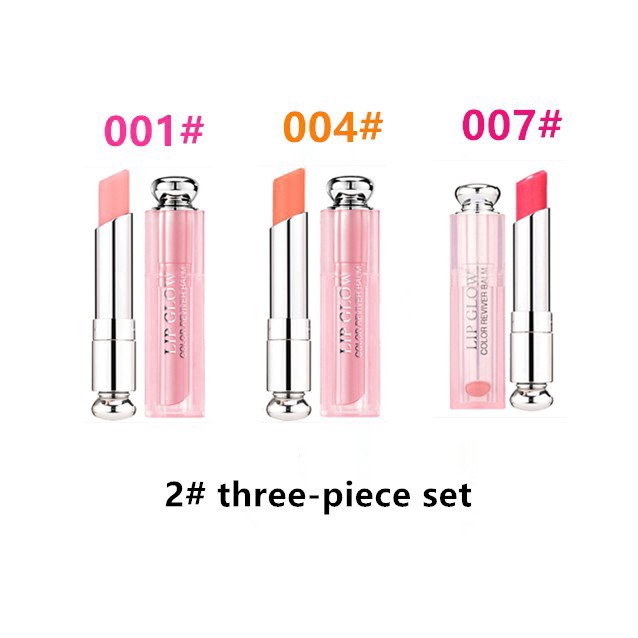 Set son dưỡng môi đổi màu Dior 001+004