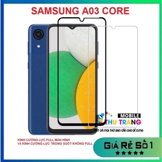 Samsung A03/ A03 Core - Kính cường lực full màn hình, kính cường lực trong suốt Samsung A03/ A03 Core