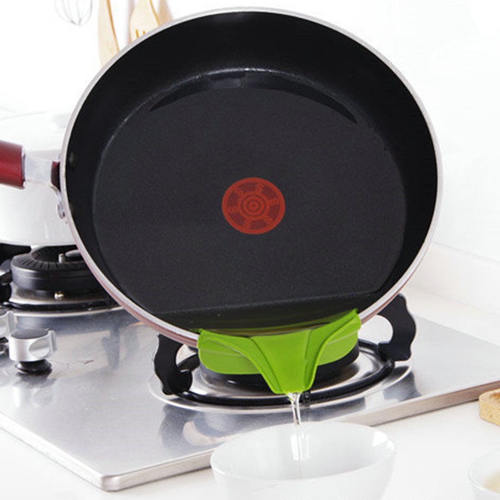 Phễu nhựa silicone chống thấm dụng cụ nhà bếp màu sắc chọn ngẫu nhiên