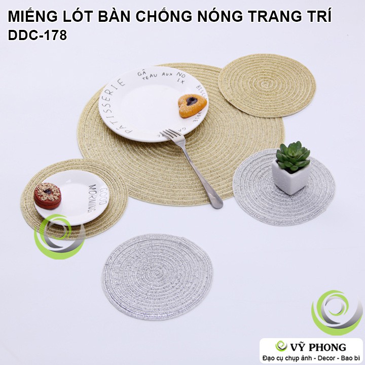 THẢM LÓT BÀN ĂN CHỐNG NÓNG MIẾNG LÓT PHONG CÁCH BẮC ÂU DECOR TRANG ĐẠO CỤ CHỤP ẢNH SẢN PHẨM INS DDC-178