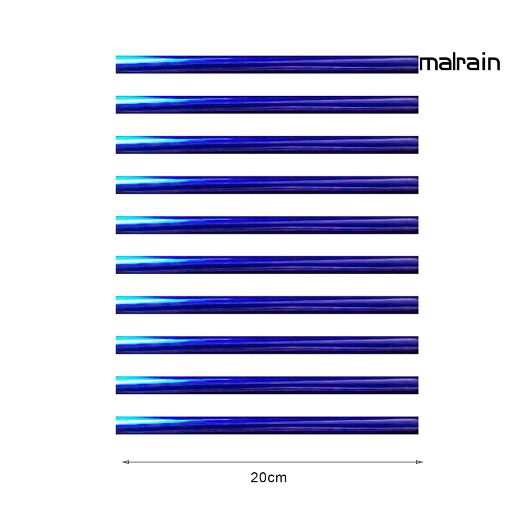 Set 10 Dải Dán Trang Trí Lỗ Thông Khí Xe Hơi Hình Chữ U Bằng PVC Thông Dụng Cho MPV