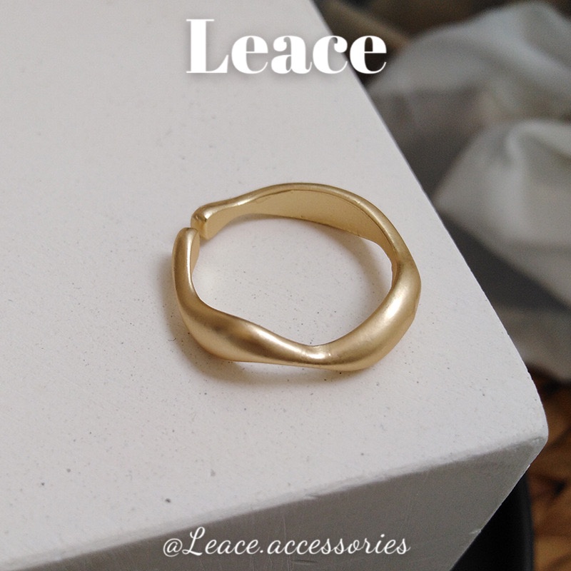 Nhẫn lượn sóng phong cách sang trọng R019 Leace.accessories