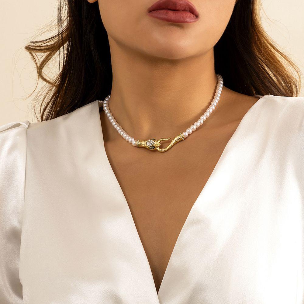 Vòng cổ Dạng Rắn Phong Cách Gothic Thời Trang Cho Nữ