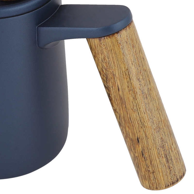 【Seller Recommend】Stainless Steel Fashion Wooden Handle Drip Coffee Pot Long Spout Kettle 350ml