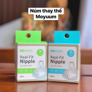 Núm ti bình sữa Moyuum đủ size 1/2/3/4