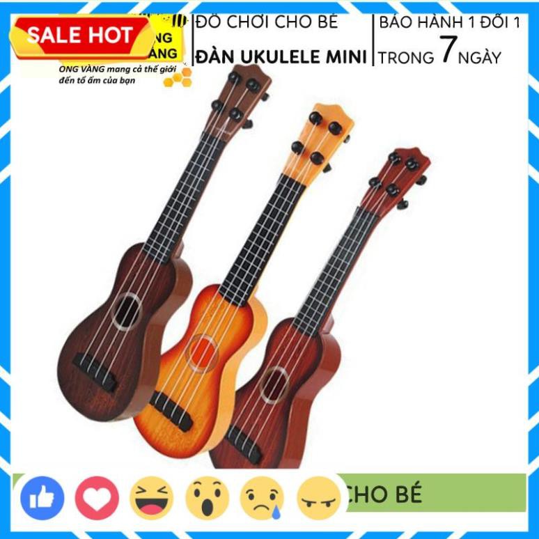 Đàn Ukulele Mini, Đàn Guitar Mini Món Quá Ý Nghĩa Mẹ Tặng Bé, Tặng Kèm Vỏ Đựng Xịn