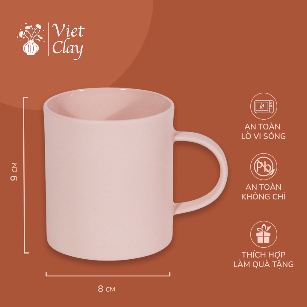 Cốc Sứ Màu Sắc Pastel, Ly Uống Trà Màu Sắc, Kiểu Dáng Độc Đáo