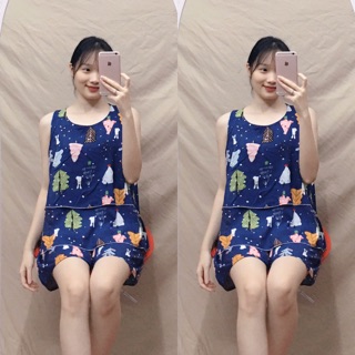Bộ bầu mặc nhà chất mát
