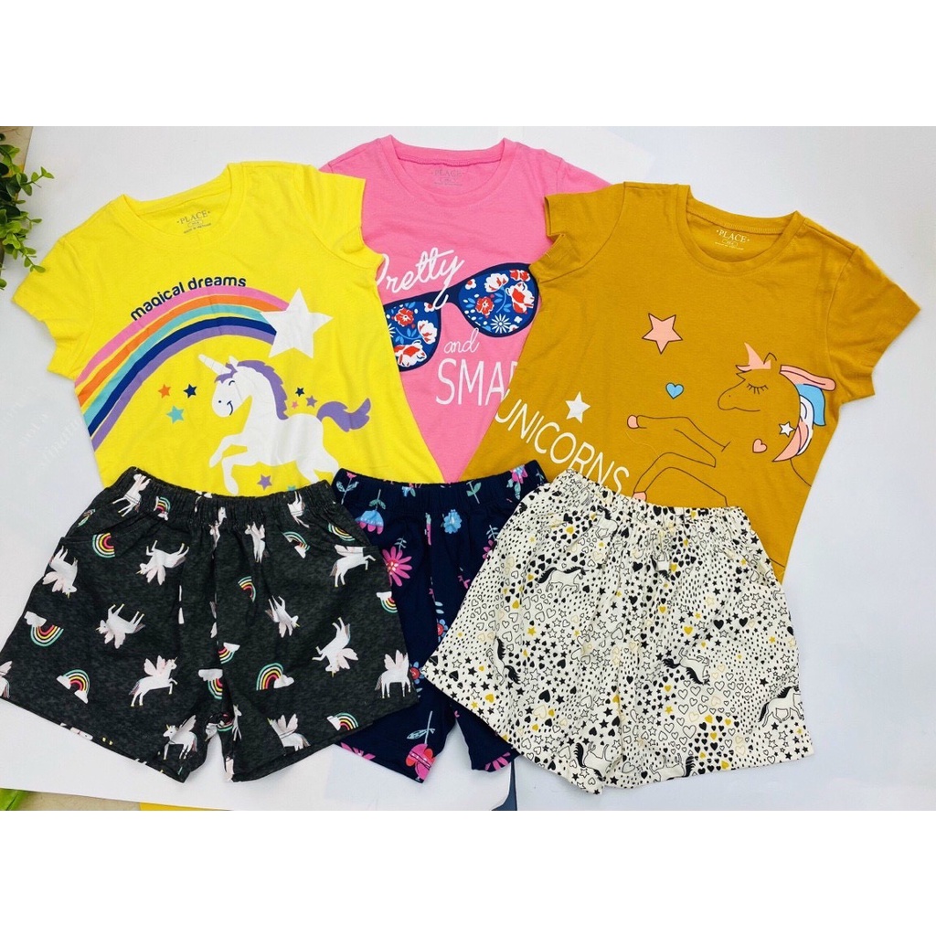 BỘ TAY NGẮN ĐẠI BÉ GÁI NHIỀU MẪU SIÊU ĐÁNG YÊU CHO BÉ 4-14 TUỔI