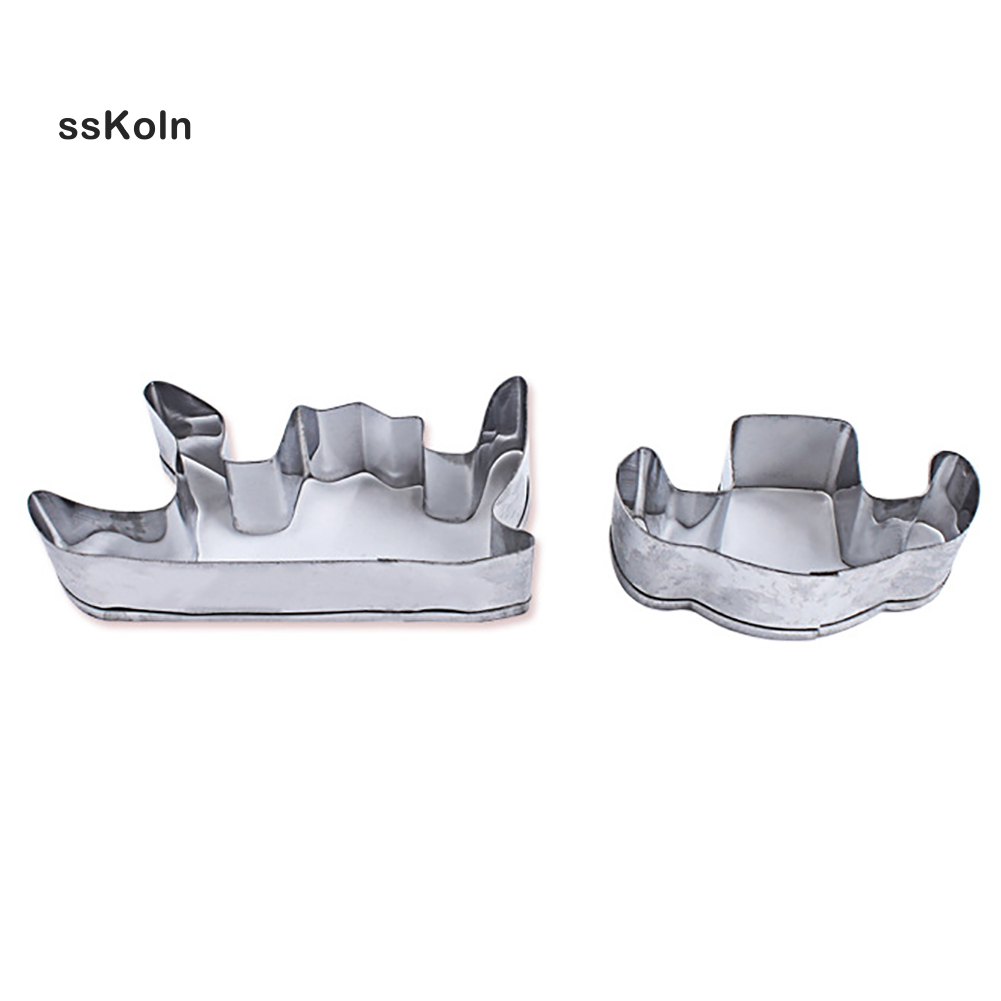 Set 8 Khuôn Thép Không Gỉ Tạo Hình Phong Cách Giáng Sinh Trang Trí Bánh Tiện Dụng