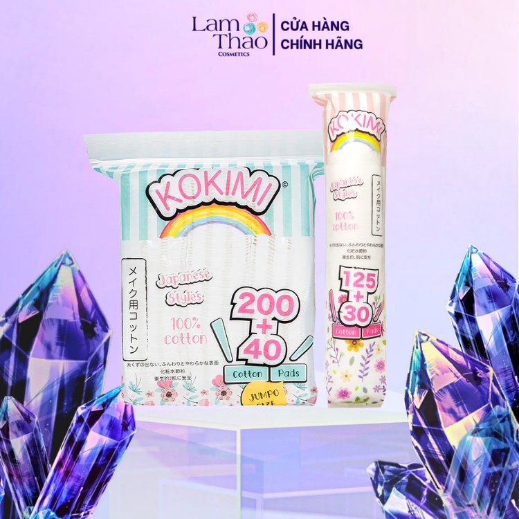 Bông Tẩy Trang Hình Vuông Mihoo Kokimi Cotton Pads