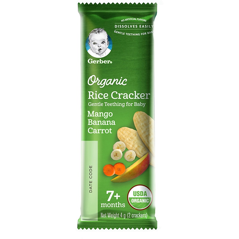 Bánh gạo ăn dặm Organic Gerber