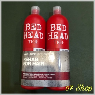 [ XÁCH TAY MỸ ] Dầu gội xả Tigi đỏ Bed Head Urban Antidotes Reurection 750ml Chính hãng