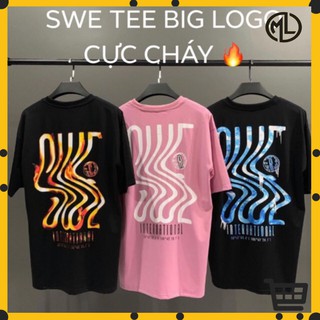 Áo thun Swe Streetwear unisex nam nữ kiểu áo phông form rộng tay lỡ unisex