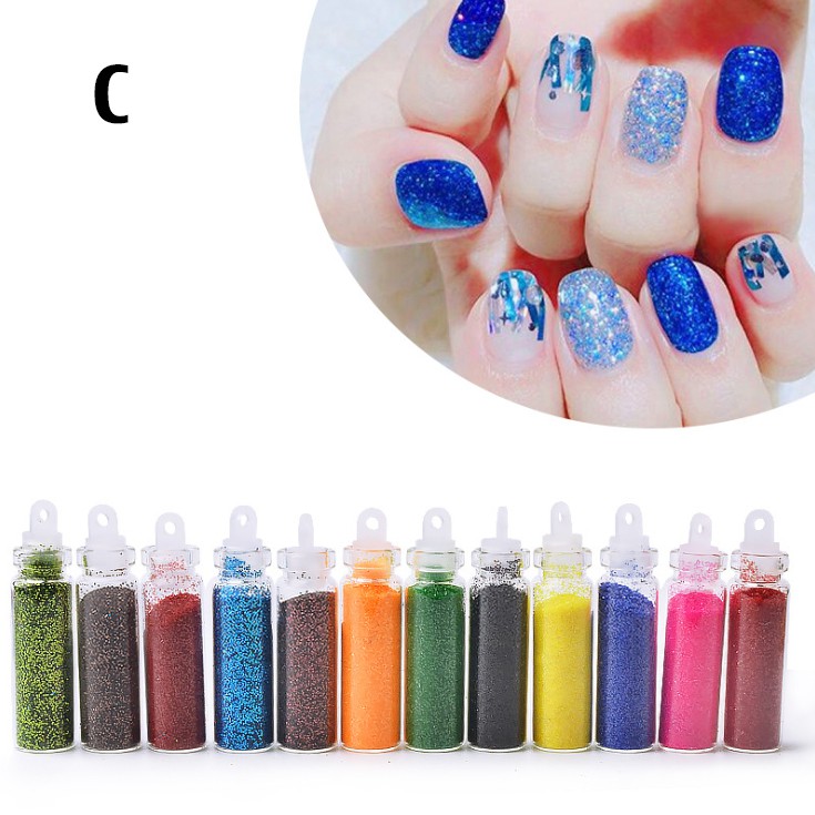 Sequin trang trí móng (12 lọ/set)