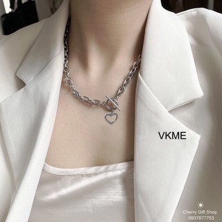 Dây Chuyền Hợp Kim Mặt Hình Trái Tim Thời Trang