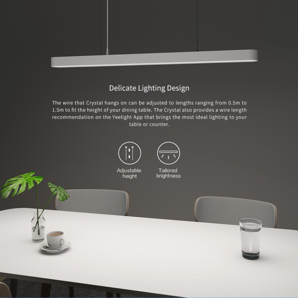 Đèn Thả Trần Yeelight YLDL01YL - Đèn LED Trang Trí Thông Minh 16 Triệu Màu, Điều khiển qua App, Bản Quốc Tế Chính Hãng
