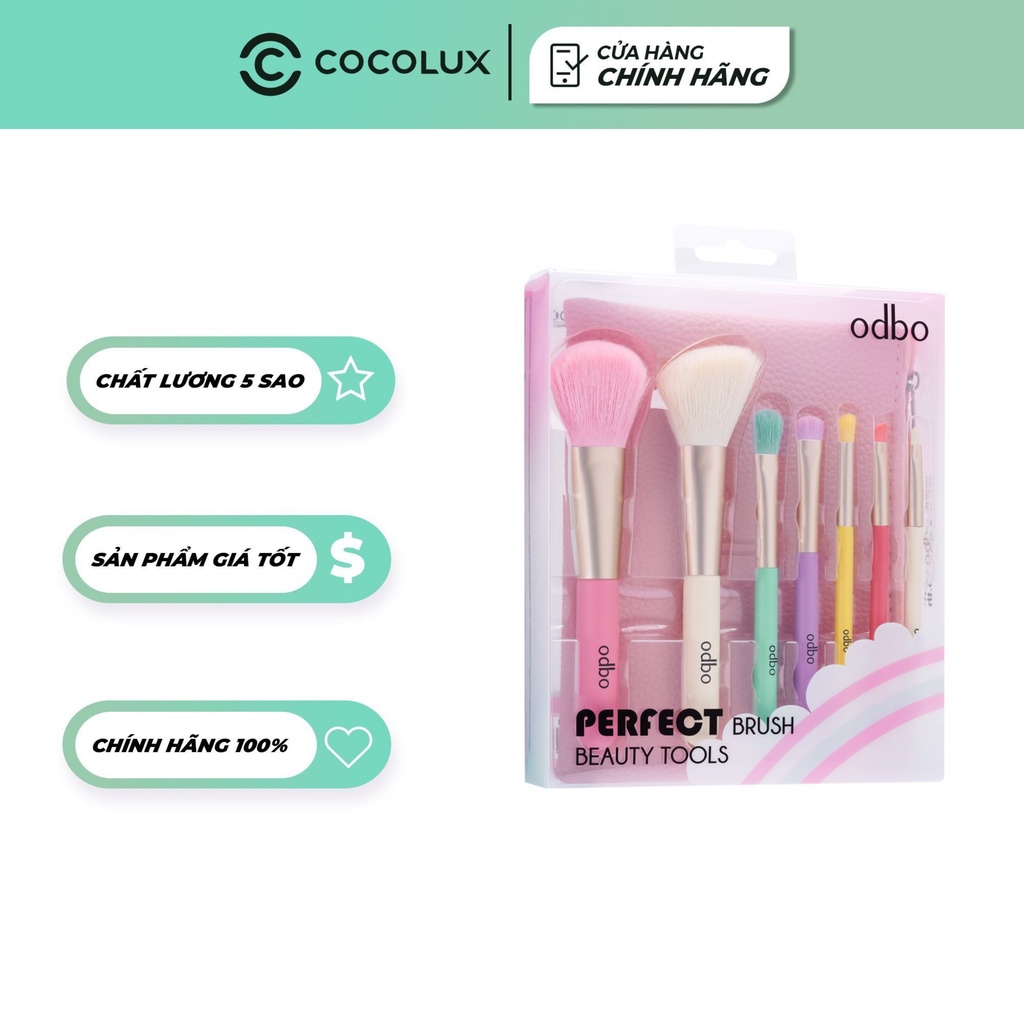 Bộ cọ 7 cây Odbo Perfect Brush Beauty Tools Cocolux