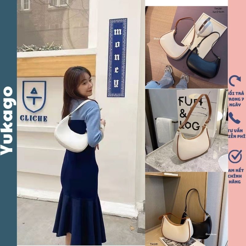 Túi xách nữ đeo kẹp nách phong cách vintage trẻ trung năng động YUKAGO