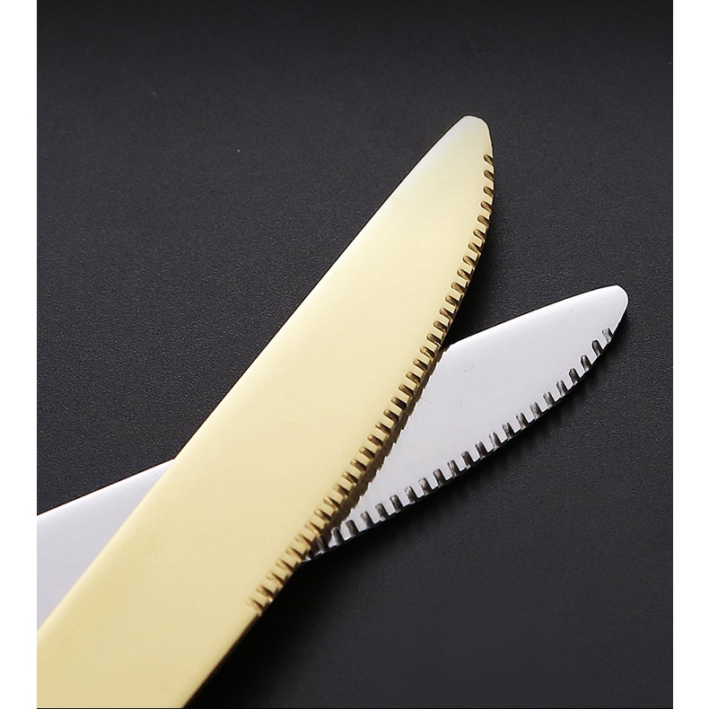 Bộ Muỗng Nĩa Bằng Thép Không Gỉ 304 Phong Cách Retro Nhật Bản