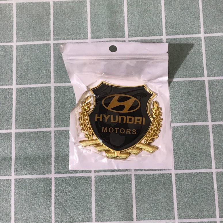 Logo Bông Lúa Đủ Thương Hiệu Dán Trang Trang Trí Ô Tô, Xe Máy [ Viền Vàng ]