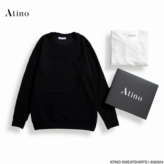 Áo thun dài tay cổ tròn nam ATINO vải thun cao cấp chuẩn form AN0504