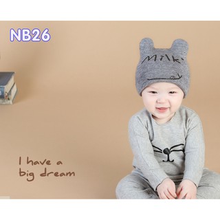 [Nhiều màu] Nón len cho bé dưới 12 tháng NB26