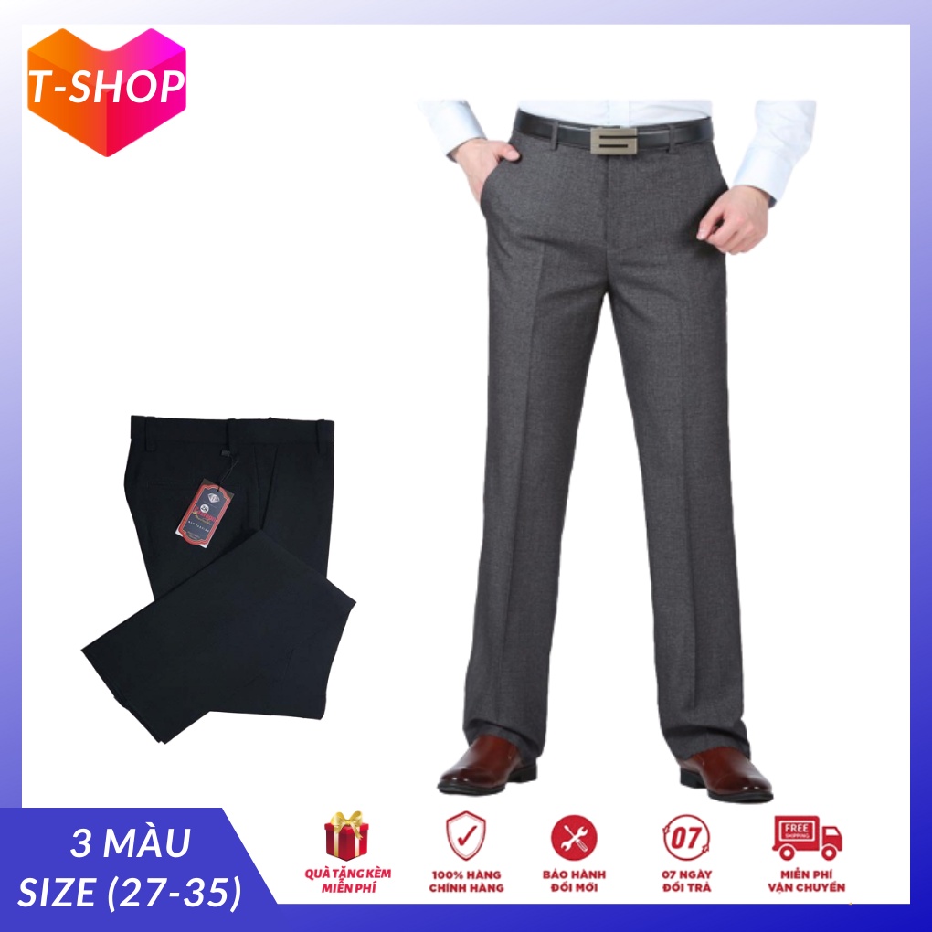Xả hàng quần tây đen nam công sở quần vải nam cao cấp hàn quốc phù hợp học sinh sinh viên văn phòng - Tshop
