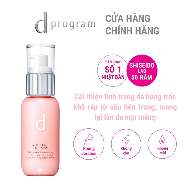 Sữa Dưỡng Cho Da Khô D Program Moist Care Emulsion 100ml