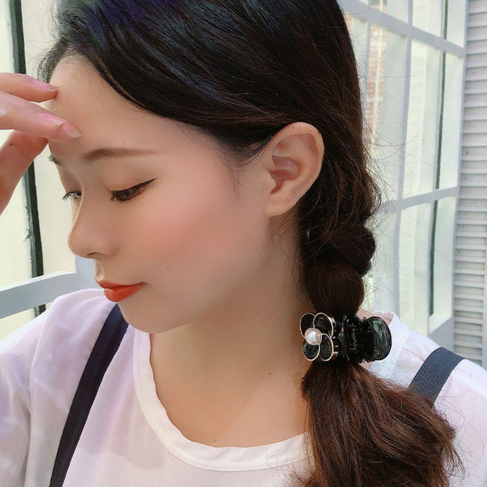 Kẹp Tóc Nhỏ Hình Hoa Trà Bằng Nhựa Resin Dễ Thương Cho Bé Gái