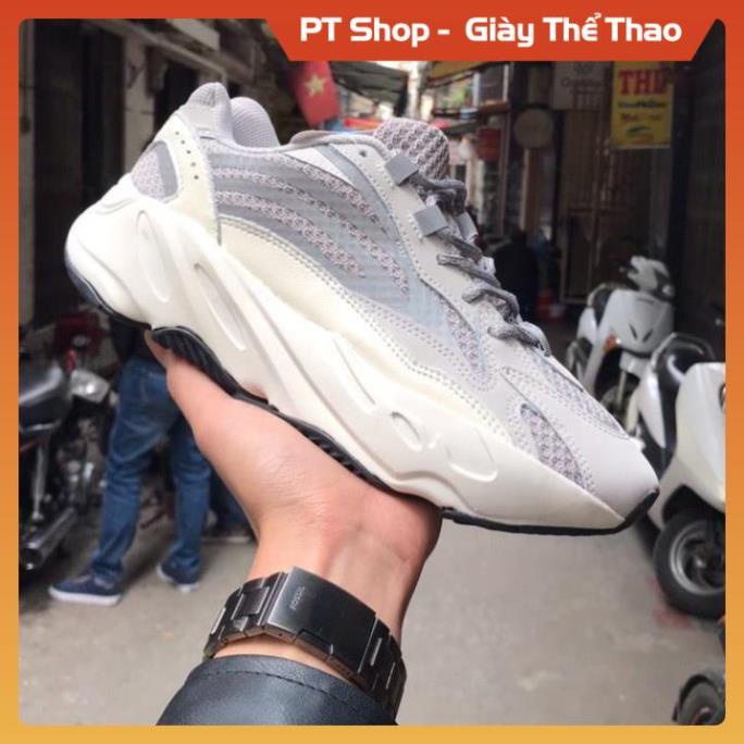 [FreeShip + Hàng Tốt] Giày thể thao Sneaker YZ 700 V2 Static phản quang trắng xám phản quang Sịn Sò