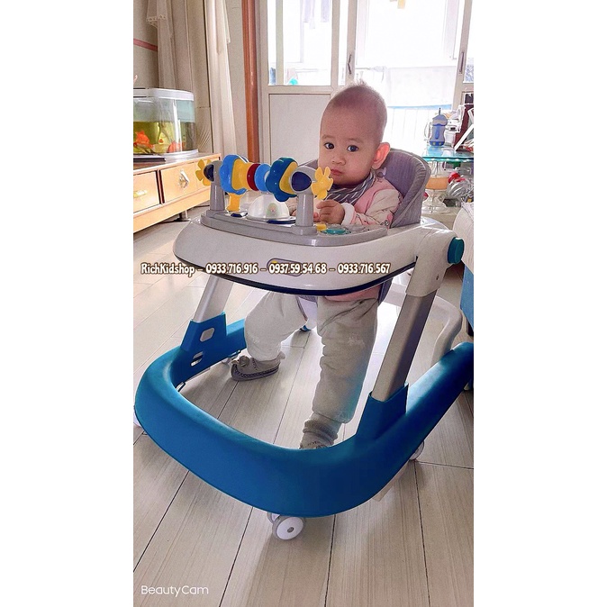 | Mã mới - Bảo hành 12 tháng | Xe tập đi đa năng BW805 nhiều tư thế có nhạc có đèn có bàn chơi có bàn ăn cho bé BabyCosi
