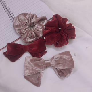 Scrunchies nhung độc đáo ❤️🍷