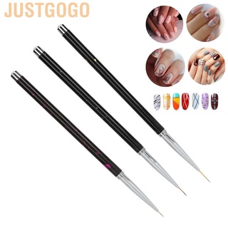 Set 3 cọ vẽ trang trí móng tay nghệ thuật