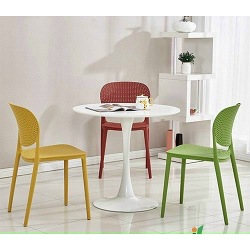 Ghế nhựa cafe văn phòng bàn ăn cao cấp đúc nguyên khối tựa lưng cao xếp chồng giá rẻ HA1007