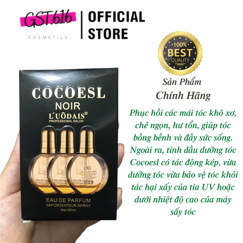 Tinh dầu dưỡng tóc xoăn Coco Noir 80ml hương nước hoa