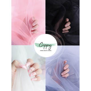 Vải voan lưới trơn nhiều màu - Phụ kiện chụp ảnh - Gippy Decor