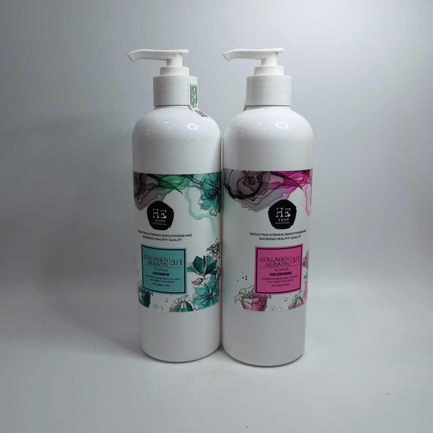 Cặp dầu gội xả tái sinh tóc HE Tepi 1000ml*2