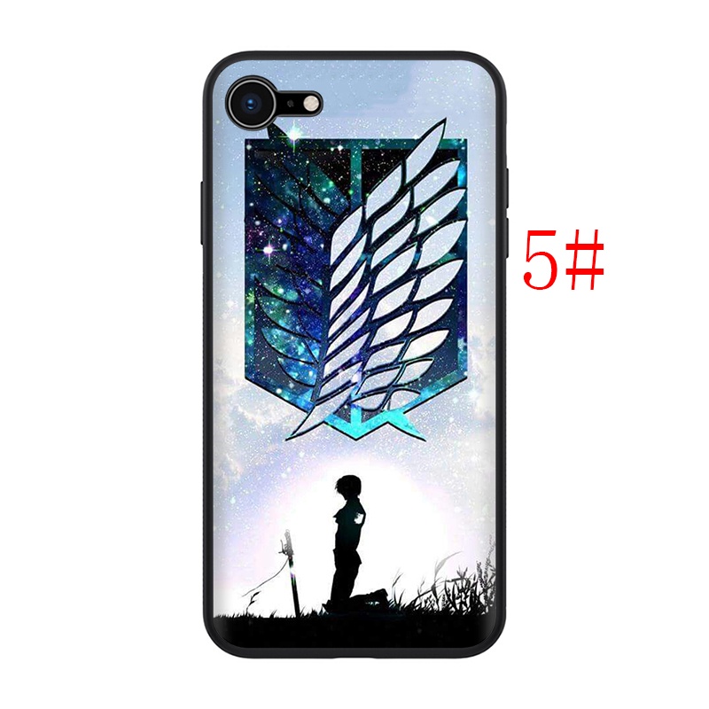 Ốp Lưng Silicone Phong Cách Phim Attack On Titan Cho Iphone 8 7 6s 6 Plus 5 5s Se 2016 2020