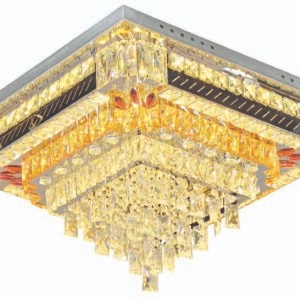 Đèn chùm LH Vuông pha lê kích thước 600mm Bảo hành 2 năm
