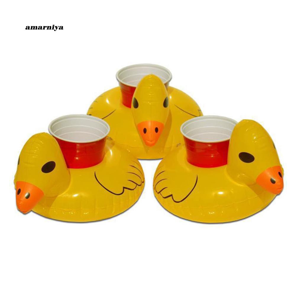 Phao đựng ly uống nước hình vịt con dễ thương