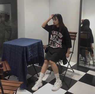 🌙BULLDOG OVERSIZE DRESS 🌙