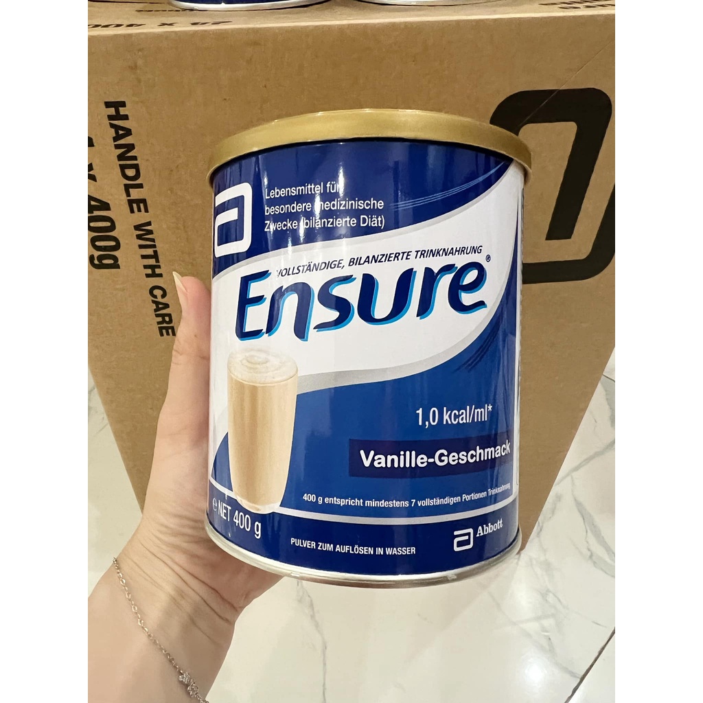 Sữa Ensure Đức Vị Vani 400g Date Mới