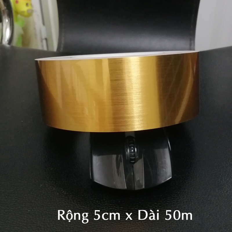 3cm - 5cm*50m Cuộn chỉ dán viền trang trí nội thất Màu Vàng, Màu Bạc*****