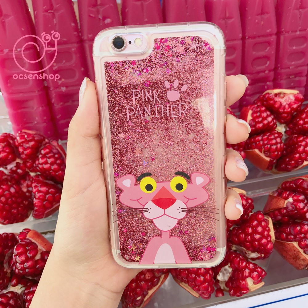 [ 6/6s 7/8 6+/6s+ 7+/8+ X/Xs XsMax ] Ốp nhũ nước Pinkpanther For Iphone