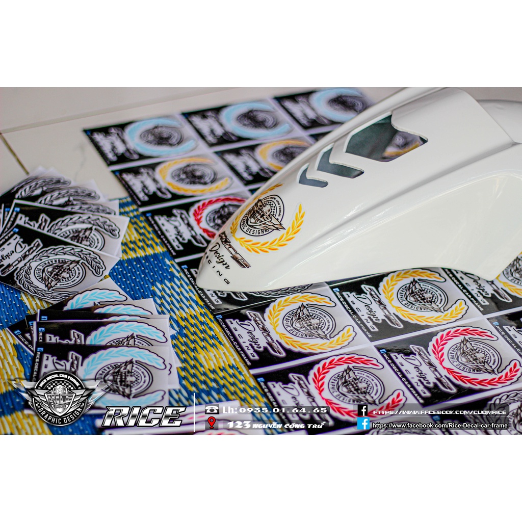 Tem Rice Dán Dè Mẫu Mới Cho Màu Sơn Trắng Bạc